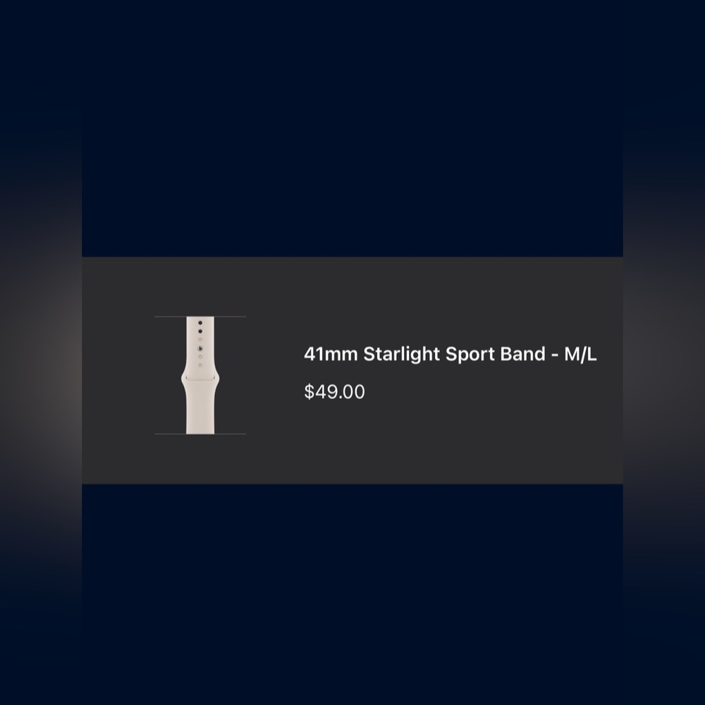 Apple Starlight Sport Band M/L
